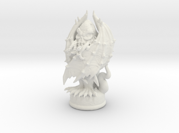 Cthulhu King Piece in White Natural Versatile Plastic