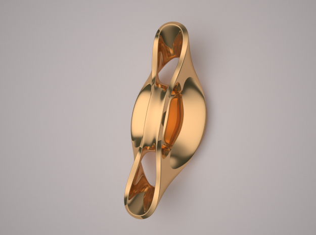 Triple Cube Brass 055 in Polished Brass
