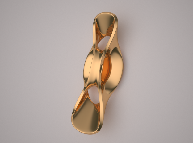 Triple Cube Brass 061 in Polished Brass