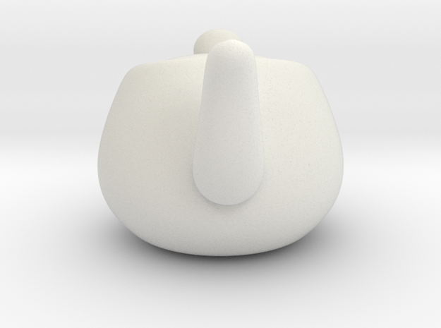 Nizaro T Pot Design08 in White Natural Versatile Plastic: Small