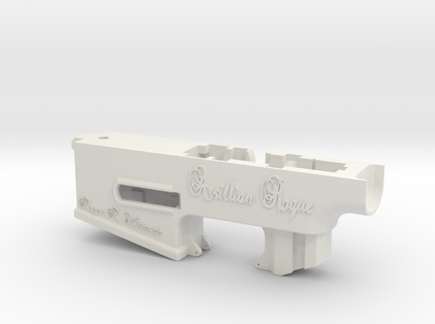Arsillian Rogue Series - Lower Reciever (Springer) in White Natural Versatile Plastic