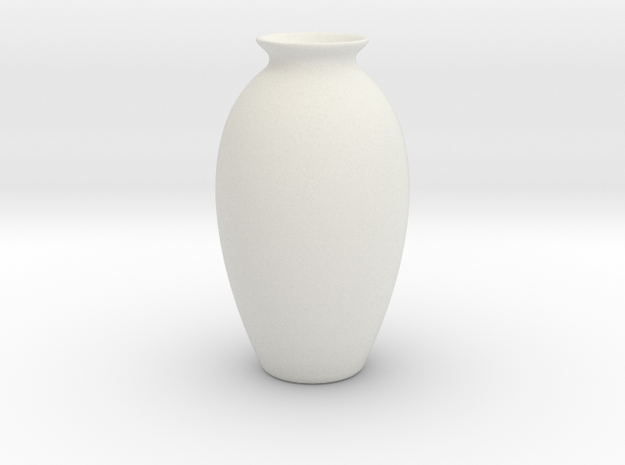 Urn Vase Hollow Form 2017-0009 various scales in White Natural Versatile Plastic: 1:12