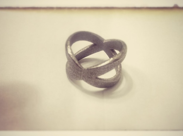 Infinity Ring / infinite Symbol Ring / Infinity si in White Natural Versatile Plastic