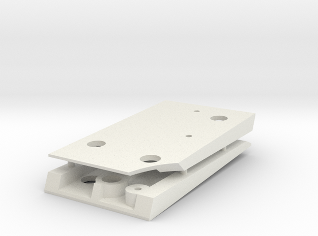 1/16 HL Pz IV Gear Box Ramps. in White Natural Versatile Plastic
