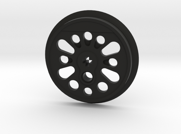 XXL Boxpok Flanged Driver with Traction Groove in Black Natural Versatile Plastic