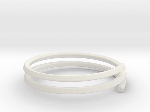 Bracelet GH Medium in White Natural Versatile Plastic