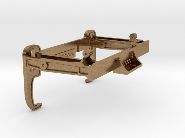 HO Scale Valve Gear Hanger in Natural Brass