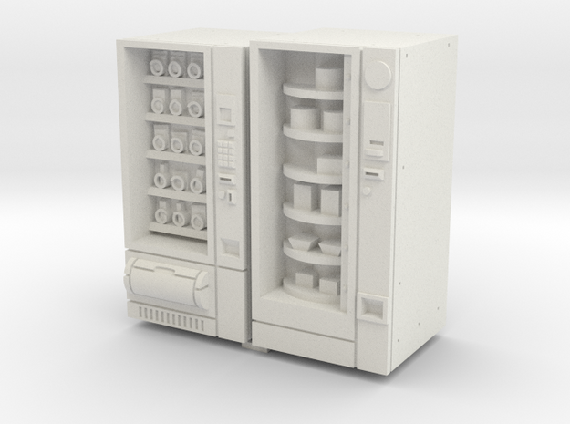 35mm Scale Snack And Food Vending Machine in White Natural Versatile Plastic