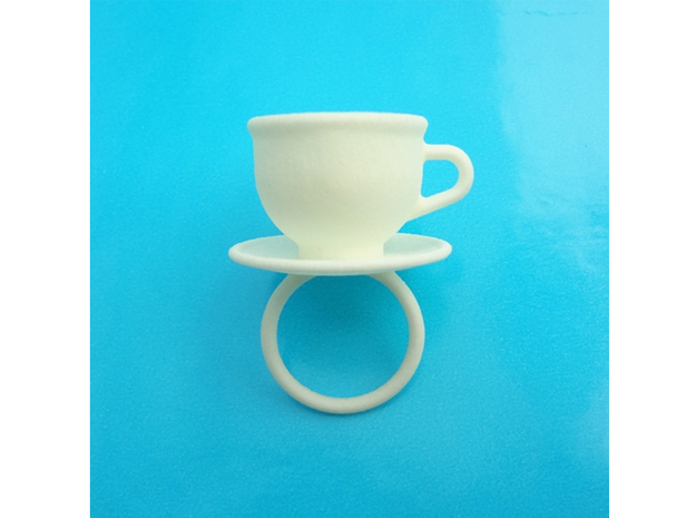 Ring Cup 17 size S in White Natural Versatile Plastic