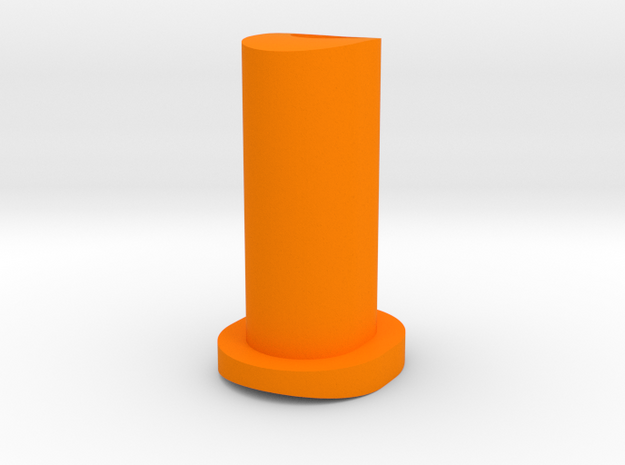 GF5 Plus 10 Caster Insert (Orange) in Orange Processed Versatile Plastic
