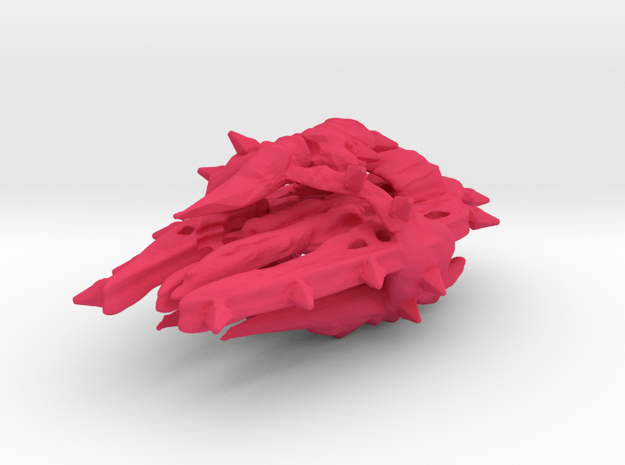 Colour Swarm Battleship in Pink Processed Versatile Plastic