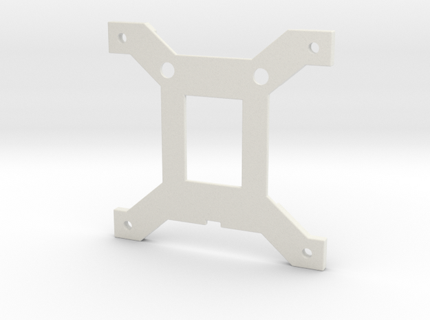 CPU-Backplate for Intel Socket 1151 in White Natural Versatile Plastic