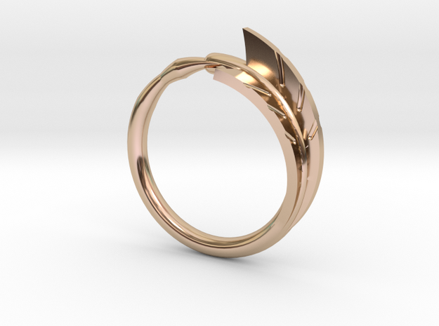 Arrow Ring in 14k Rose Gold Plated Brass: 5.5 / 50.25