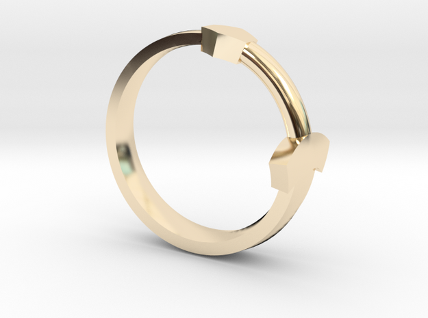 Sword Ring in 14k Gold Plated Brass: 5.5 / 50.25