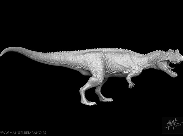 Ceratosaurus 1/72 Attack in White Natural Versatile Plastic