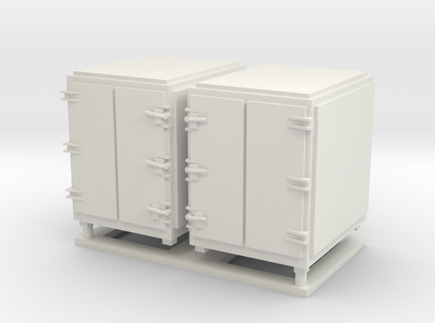 1:48 scale Ammo Box Large in White Natural Versatile Plastic