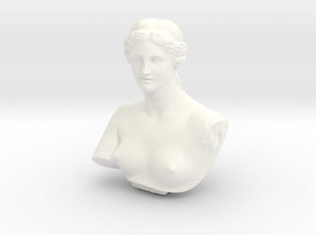 Venus de Milo in White Processed Versatile Plastic: Medium