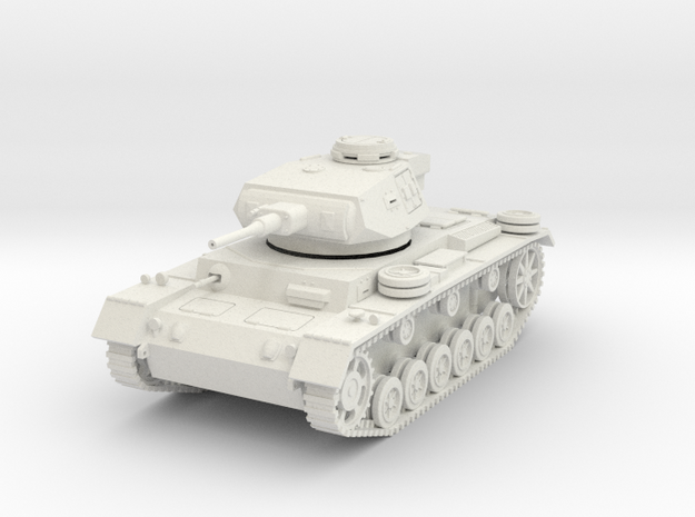 PV163A Pzkw IIIJ Medium Tank (28mm) in White Natural Versatile Plastic