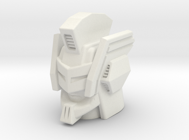 Nexus Prime head for CW Bruticus Small in White Natural Versatile Plastic