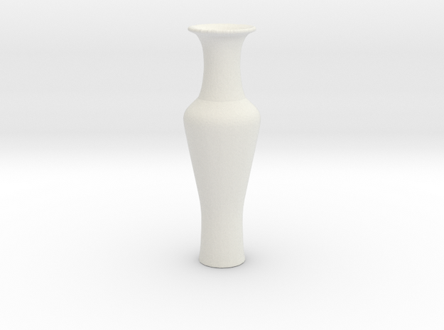 Printle Thing China Vase 1/24 in White Natural Versatile Plastic