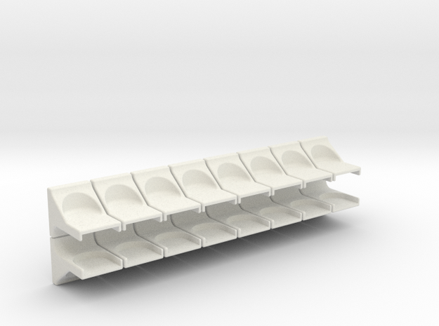 Breadboard Magnet Mount 16 Pack in White Natural Versatile Plastic