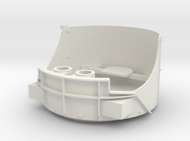 DShK Dual Open Turret 1:16 Turret in White Natural Versatile Plastic
