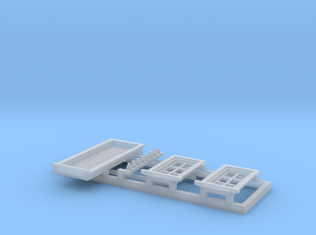 HO NSWR 'Cheap' Platform Signal Box Detail Parts in Tan Fine Detail Plastic