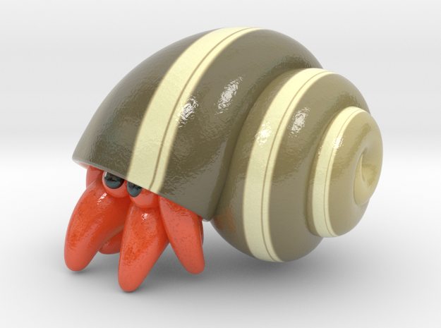 Scuttles the Hermit Crab in Glossy Full Color Sandstone