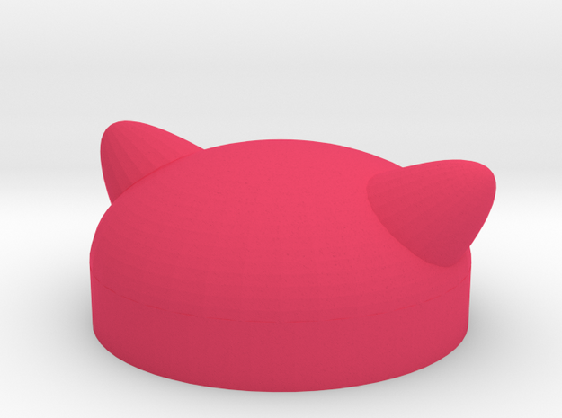 Minifig Pussyhat in Pink Processed Versatile Plastic