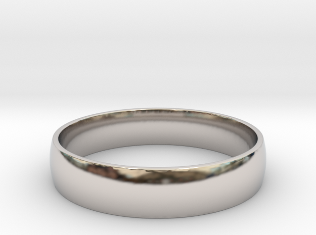 Customizable Ring in Rhodium Plated Brass: 6 / 51.5