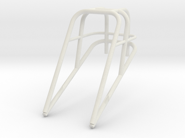 Roll Cage Frame Top Only 1/12 in White Natural Versatile Plastic
