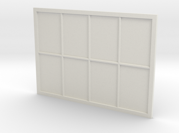 1:24 Scale Colonial Style Window 5' x 7' in White Natural Versatile Plastic