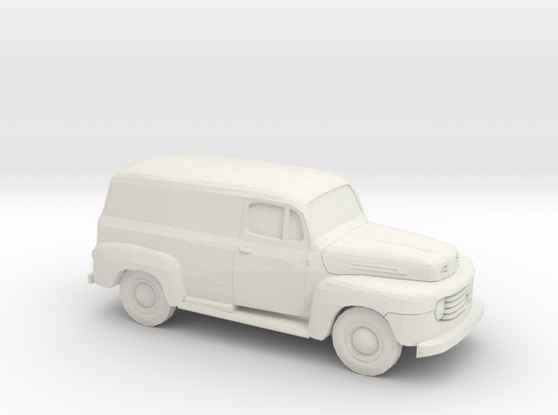 1/87 1948-50 Ford F 1 Panel Truck in White Natural Versatile Plastic