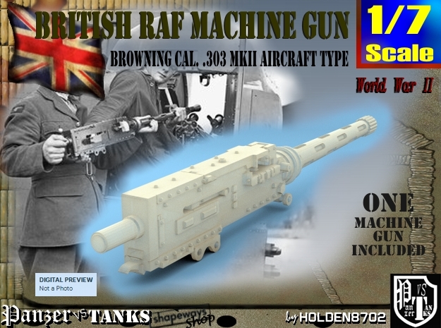 1-7 Browning 303 MkII RAF in Tan Fine Detail Plastic
