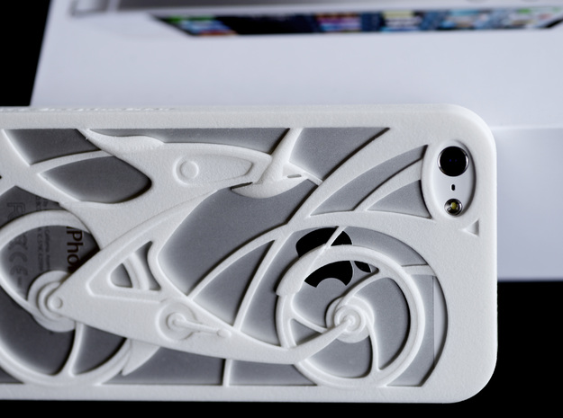 Innovative Bicycle iPhone5/5s Case in White Processed Versatile Plastic