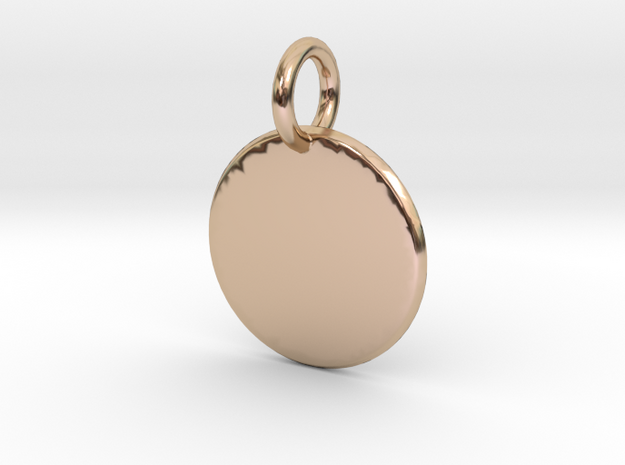 Cannivest Round Label Templete in 14k Rose Gold Plated Brass