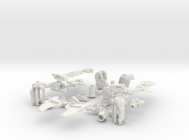 1/144 Terran Transformable Viking in White Natural Versatile Plastic