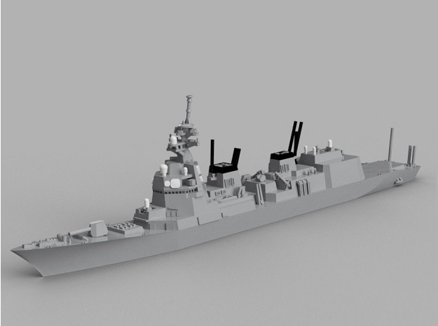 1/1800 JS Asahi-class destroyer in Tan Fine Detail Plastic