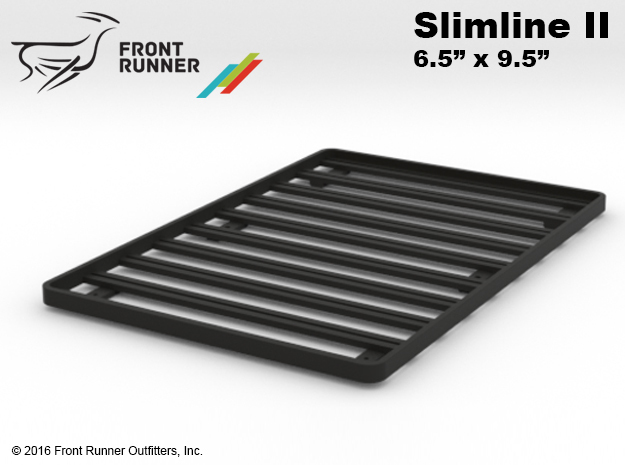 FR10006 Front Runner Slimline II Rack 6.5" x 9.5" in Black Natural Versatile Plastic