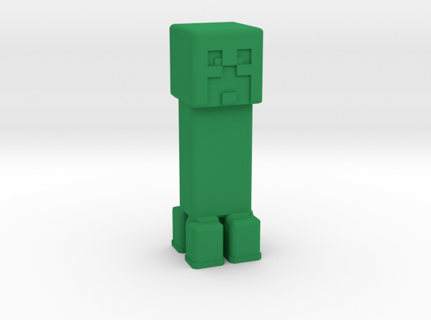 Minecraft Creeper in Green Processed Versatile Plastic: Extra Small