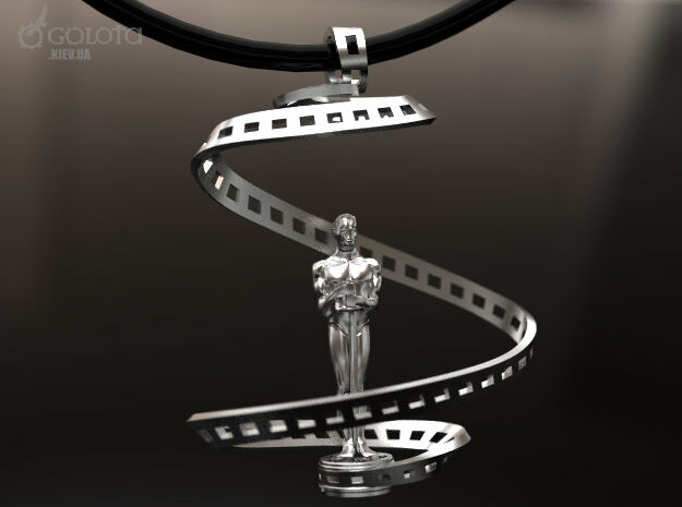 Oscar Cinema Pendant in Polished Gold Steel