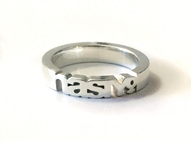 Nasty Woman Ring in Polished Silver in Polished Silver: 7 / 54