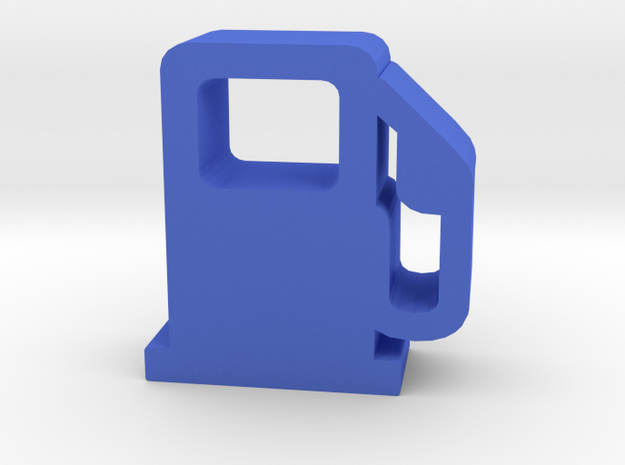 Game Piece, Gas Pump in Blue Processed Versatile Plastic
