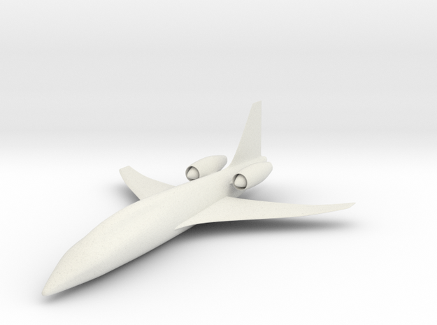 1/64 Private Jet Concept in White Natural Versatile Plastic