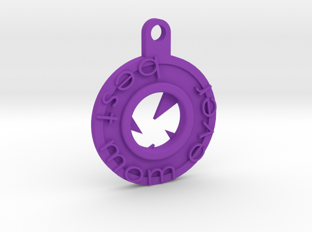 best mom key chain  in Purple Processed Versatile Plastic