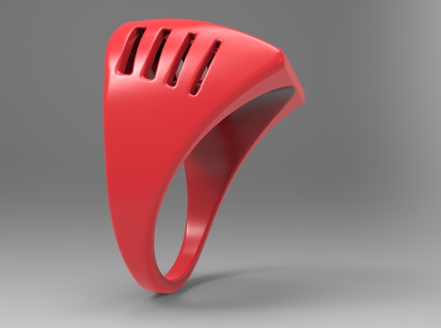 Breathing Ring Pl in Red Processed Versatile Plastic: 10 / 61.5