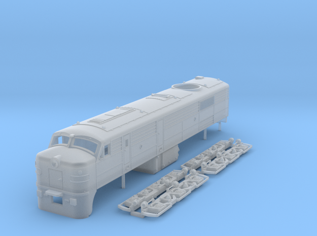 N scale ALCo DL500 locomotive in Tan Fine Detail Plastic