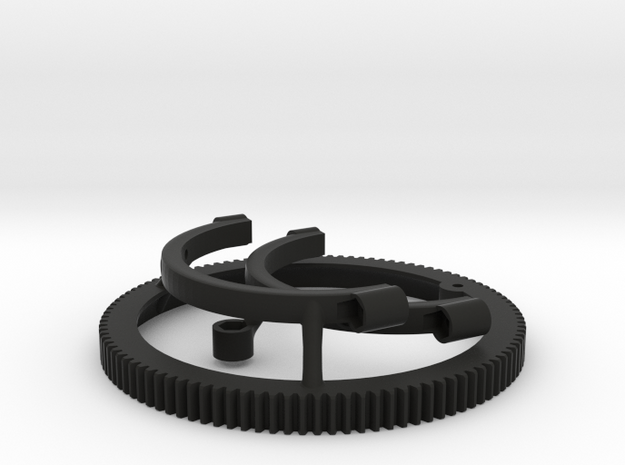 Follow focus gear for Arri Standard Cooke lens in Black Natural Versatile Plastic