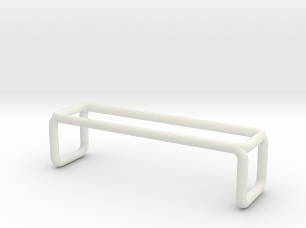 Bench 3 scale 1-100 in White Natural Versatile Plastic: 1:100