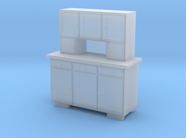 H0 Cupboard 3 Doors - 1:87 in Tan Fine Detail Plastic